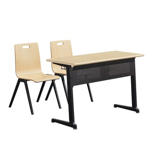 Conjunto de <span class=keywords><strong>Silla</strong></span> y Escritorio Escolar Moderno con Asiento de Madera de Haya, Estructura de Acero, Garantía de 3 Años, Mecanismo de Gravedad <span class=keywords><strong>para</strong></span> Uso Comercial - Product Image 6