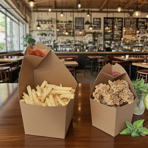 2025 New Style Potato Chips French Fries Churros Fried Chicken Takeaway Paper Packaging <b>Box</b> - Product Image 4