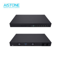 AISTONE i3 13100 Ordenador de Seguridad de Red 6xLAN 2.5G 2*DDR4 1*M.2 NVME Router Industrial VPN con 2*SFP+ 10G