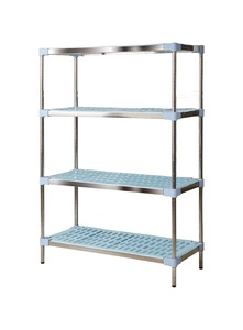Thương mại chống gỉ 4 Tier lưu trữ Kệ giá khách sạn nhà bếp phòng lạnh nhựa kệ - Product Image 3