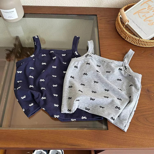 Moda otoño lindo niños ropa al por mayor tirantes + cárdigan pantalón suave niños niña <span class=keywords><strong>pijamas</strong></span> conjunto chico ropa conjunto para niñas - Product Image 5