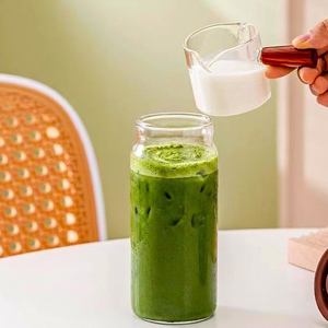 Bouteille <span class=keywords><strong>à</strong></span> thé froid en verre borosilicate personnalisée par le fabricant OEM, 450 ml/950 ml, tasse shaker pour matcha - Product Image 4