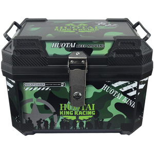 Boîte à bagages arrière pour <span class=keywords><strong>moto</strong></span> de grande capacité personnalisée pour <span class=keywords><strong>moto</strong></span> de rue 125cc, coffre de rangement arrière universel étanche - Product Image 4