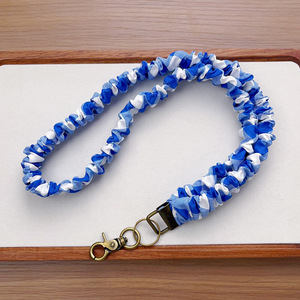 Bán Buôn Ruột Lớn Đàn Hồi <span class=keywords><strong>Polyester</strong></span> Stretchy Scrunchie Điện Thoại Dây Buộc Cổ Dây Buộc Cho Các Phím Có Thể Thu Vào Dây Buộc - Product Image 2