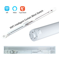 Motor Inteligente para Cortinas, Control por Wifi Tuya, Control por Radiofrecuencia, Cortinas Eléctricas para Escenarios, Compatible con Alexa y Google Home