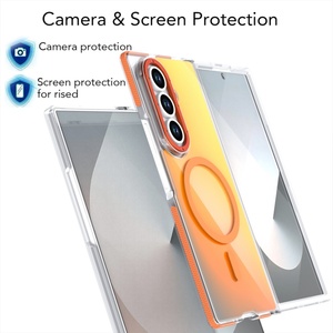 Fundas Magnéticas para Teléfono Móvil con Degradado Mate de Moda para Samsung Z Fold 8 6 7, Carga Inalámbrica, Protección Antigolpes - Product Image 2