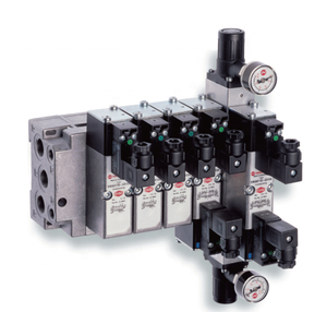 Mini solénoïde ISO V45A622D-C313A Série V45, vanne 5/3 (APB), 24Vdc sans connecteur - Product Image 1