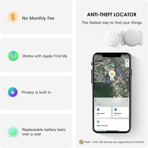 Hongtop H <b>GPS</b> Tracker <b>Device</b> For Vehicles With Find My App iOS Only Hidden Car Locator Plastic Body Lithium Battery - Product Image 4