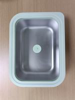 Contenants de stockage alimentaire en acier inoxydable à deux formes, empilables, écologiques, compatibles lave-vaisselle, avec couvercles en verre - V