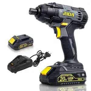 Rida Compact design high torque Impact Screwdriver Drill Impact Cordless Drill DC motor Impact Drill