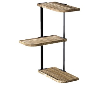 Corner Shelf <b>Wall</b> <b>Mounted</b> 3 Tier Rectangle Multipurpose Storage Rack For Bathroom Entryway Toiletries <b>Display</b> <b>Cabinet</b> Durable - Product Image 5