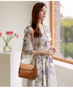 กระเป๋าแฟชั่นสตรีอเนกประสงค์สองชั้น กระเป๋าสะพายไหล่หนังนุ่มความจุขนาดใหญ่ - Product Image 2