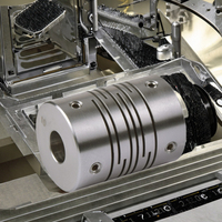 Accouplements d'arbre flexibles personnalisables en alliage d'aluminium et acier inoxydable, support OEM pour machines et imprimantes 3D