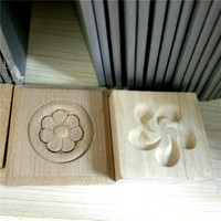 Roseta Arquitectónica de Madera, Adornos de Madera Tallada, Apliques, Roseta de Madera Sin Terminar