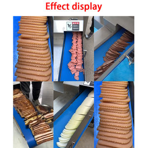 Trancheuse à viande commerciale pour les aliments cuits. Poitrine <span class=keywords><strong>de</strong></span> porc, oreilles <span class=keywords><strong>de</strong></span> cochon et trancheuse à côtelettes <span class=keywords><strong>de</strong></span> <span class=keywords><strong>veau</strong></span>. Trancheuse à viande entièrement automatique. - Product Image 3