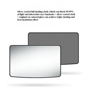 ผ้าตาข่ายรถดวงอาทิตย์สีดำสีเงินสำหรับ <span class=keywords><strong>TESLA3</strong></span>/Y ม่านบังแดด - Product Image 4