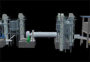 Grande machine de broyeur à boulets continu de grande capacité de manipulation pour le broyage fin humide et sec de minerais - Product Image 2
