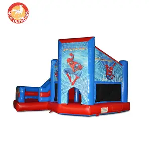 Giải phóng mặt bằng Inflatable Bouncer cây xương rồng nhảy bouncy lâu đài Junior rừng lâu đài sân vận động Ninja nhà bị trả lại xe cứu hỏa