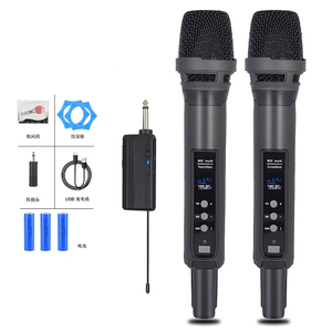 GAW-DS86 Sistema Karaoke Wireless <span class=keywords><strong>2</strong></span>.4G per Ristoranti e Studi, con <span class=keywords><strong>2</strong></span> Microfoni Ricaricabili e Ricevitore a Batteria - Product Image 3