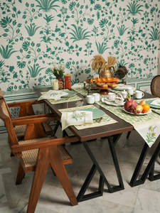 Napperon Blush auvent Style naturel imprimé fleuri décoration de la maison mariage jardin fête chemin de Table napperon - Product Image 4