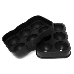 Gran oferta, fabricante de bolas de hielo de sílice personalizado, modelo de cubitos de hielo, bandeja, molde de bolas de hielo para whisky, silicona, espacio navideño, negro, San Valentín - Product Image 3
