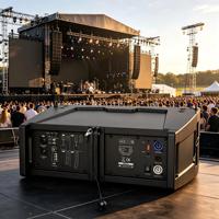 LEON AUDIO LA-50A Dual 6-Zoll Aktiver Line-Array-Lautsprecher mit Neodym-Treibern, Titanlegierung-Membran /XLR/USB-Anschluss