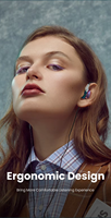 Headphone Kabel Lepas Pasang X2 Pro 3.5mm, Earphone Dinamis Ganda HiFi, Headset Bass Stereo, Earbud Olahraga Lari
