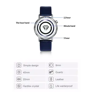 Nuevo Reloj <span class=keywords><strong>de</strong></span> Cuarzo TOMI 040 2026, Simple y Casual para Hombre y <span class=keywords><strong>Mujer</strong></span>, Esfera Redonda, Reloj <span class=keywords><strong>de</strong></span> Moda <span class=keywords><strong>de</strong></span> Alta Calidad, Regalo - Product Image 5