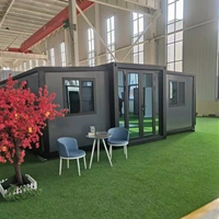 Maison préfabriquée en conteneur pour chantier de construction, facile à déplacer, unité de logement mobile extensible