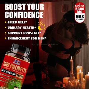 Suplemento Orgánico para la Salud Masculina, Proporciona Energía, Extracto de Saw Palmetto para la Próstata, Cápsulas de Saw Palmetto, Cápsulas para Mejorar el Rendimiento Masculino - Product Image 5