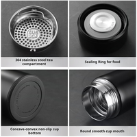 Thermos intelligent en acier de 500 ml 2025 avec logo personnalisé, affichage LED de température, filtre à thé, anti-fuite, coffret cadeau – Indispensable pour les entreprises