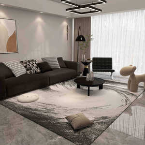 Alfombra con diseño abstracto, rectangular, de fibra de poliéster, para sala de estar, dormitorio, estudio, decoración del hogar, alfombra de cobertura total para interiores - Product Image 2