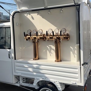 Alta qualità commerciale merceologia carrello in acciaio inox cibo stallo Mobile rimorchio per la vendita - Product Image 5