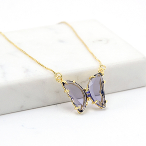 2025 Offre Spéciale bijoux de mode plaqué or chaîne papillon collier à breloques pour femmes - Product Image 2