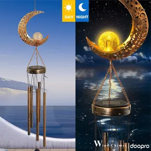 Linterna de luces solares para exteriores, impermeable, Luna, sol, luz de hadas, <span class=keywords><strong>campanas</strong></span> de viento, luces Led para el hogar, <span class=keywords><strong>calle</strong></span>, jardín, decoración de fiesta de vacaciones - Product Image 3