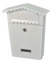 Cassetta Postale Professionale da Esterno <span class=keywords><strong>in</strong></span> Metallo Zincato <span class=keywords><strong>Bianco</strong></span> per Giardino - <span class=keywords><strong>Norma</strong></span> per Interni ed Esterni - Product Image 6