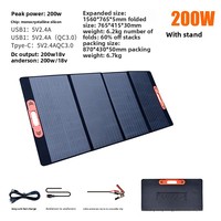 Panneaux solaires pliables 100W/200W/300W/400W pour la recharge en extérieur, fabriqués en Chine, directement de l'usine, transfrontalier