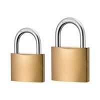 Cadenas miniature à clé de sécurité haut de gamme, bon marché, étanche, en acier inoxydable plaqué laiton