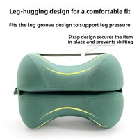 Coussin orthopédique en mousse à mémoire de forme pour le soutien des jambes avec contour d'élévation des membres inférieurs et soutien des genoux pour les personnes âgées et les femmes enceintes, personnalisable