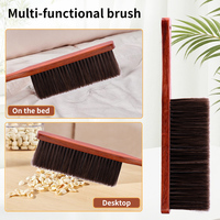 Nouveau produit brosse à épousseter à poils souples pour voiture lit canapé meubles de jardin vêtements manche en bois brosses de nettoyage