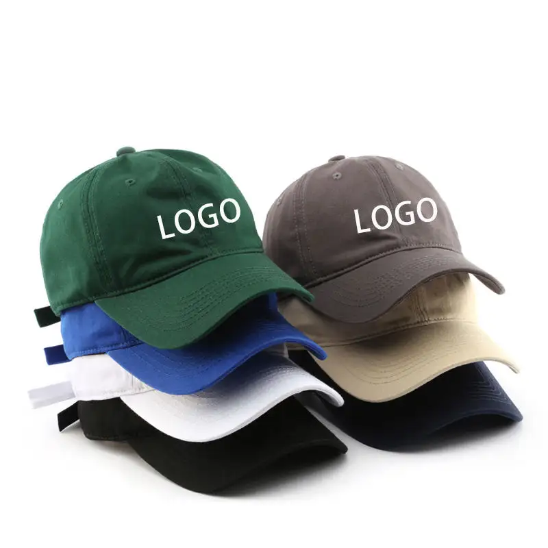 卸売調節可能なコットンキャスケットユニセックス6パネルプレーン野球帽帽子カスタム刺Embroideryロゴ