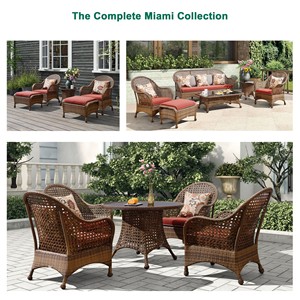 Juego de Muebles de Jardín de Lujo Modernos de Ratán y Aluminio para Exteriores, Sofás de Patio Resistentes a los Rayos UV para Uso en Patio, Villa o Parque - Product Image 4