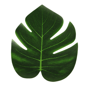 LY decorazioni per feste tropicali forniture di foglie di palma tropicale fiori di ibisco simulazione foglia artificiale per la decorazione hawaiana Luau - Product Image 4
