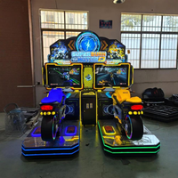 Machine de jeu d'arcade à monnayeur, simulateur de conduite de course motorisée à sensations fortes pour 2 joueurs, garantie 1 an pour les centres de jeux