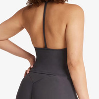 Nouvel arrivage de vêtements de sport personnalisés, col en V, débardeur dos nu, leggings de gymnastique, ensembles d'entraînement de yoga et de fitness pour femmes