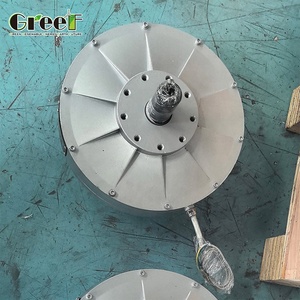 Générateur à flux axial sans noyau de 1 à 100 kW, conception compacte en disque, bobine à haut rendement réduisant les pertes, énergie verte stable - Product Image 5