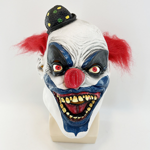 Yeni toptan özelleştirilmiş cadılar bayramı kostüm korkunç parti maskesi korku karnaval Cosplay lateks tam kafa palyaço maskesi - Product Image 2