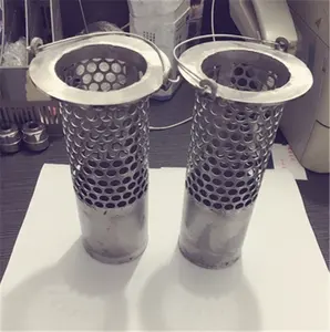 Welded Micro Porous Round Hole Mesh Filter Tubes Sand Control Screen Filters Exhaust 304 316 Perforated Tube