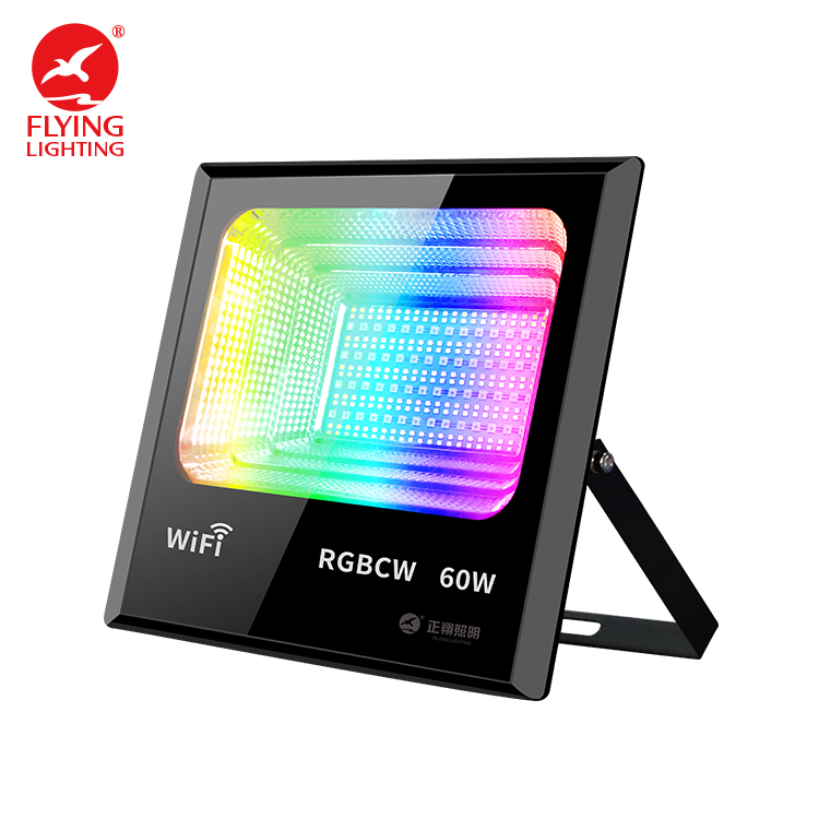 Праздничное освещение настроения, светодиодный RGB IP65, управление Wi-Fi, NiteCore, экстремальные наружные праздничные прожекторы 60 Вт, музыкальные прожекторы