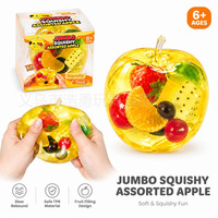 Bestseller transfrontalier : Jouets anti-stress Vaseline Apple Squishy, jouet anti-stress en forme de fruit de Noël, non-rétractable, doux, collant, fait main